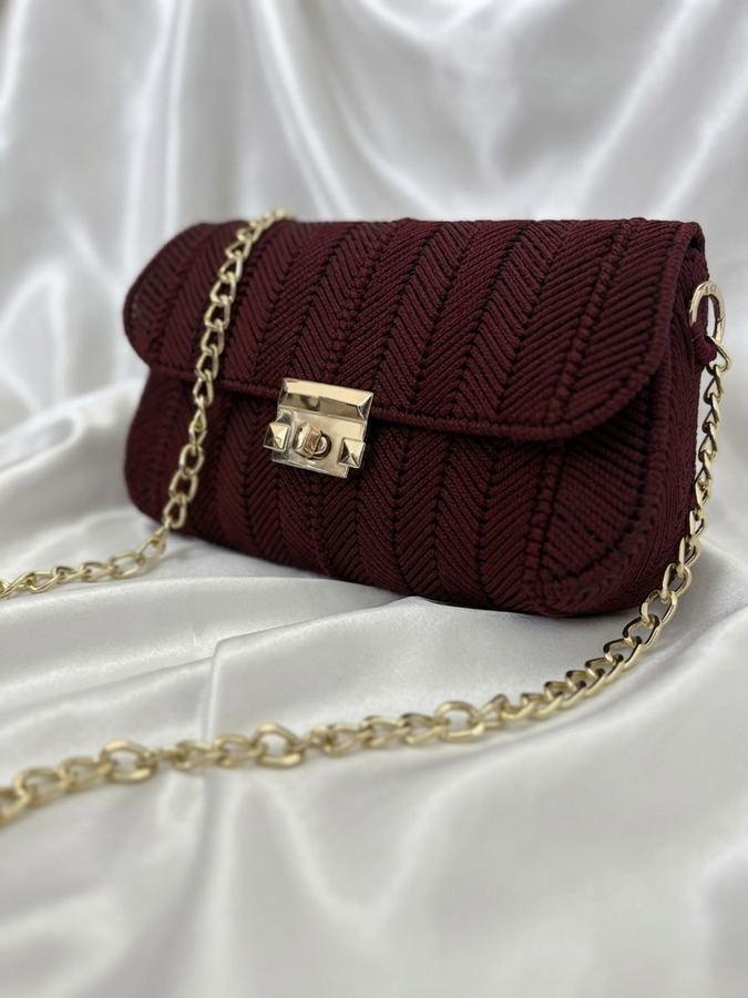 Burgundy bag