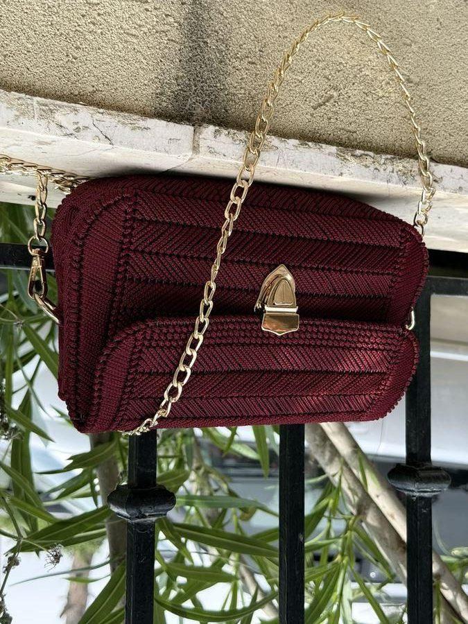 Burgundy large bag